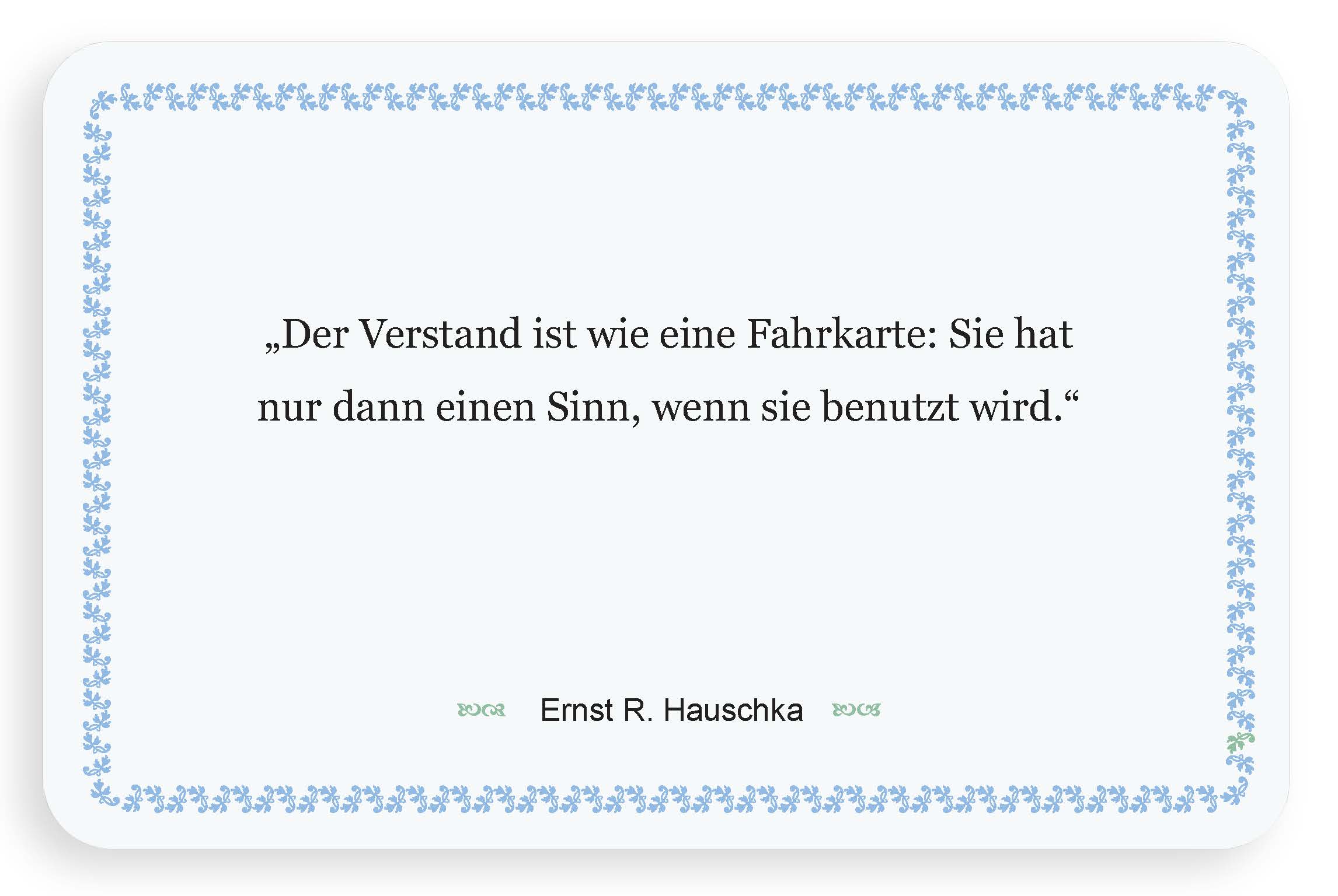 Zitatkarte - Denken