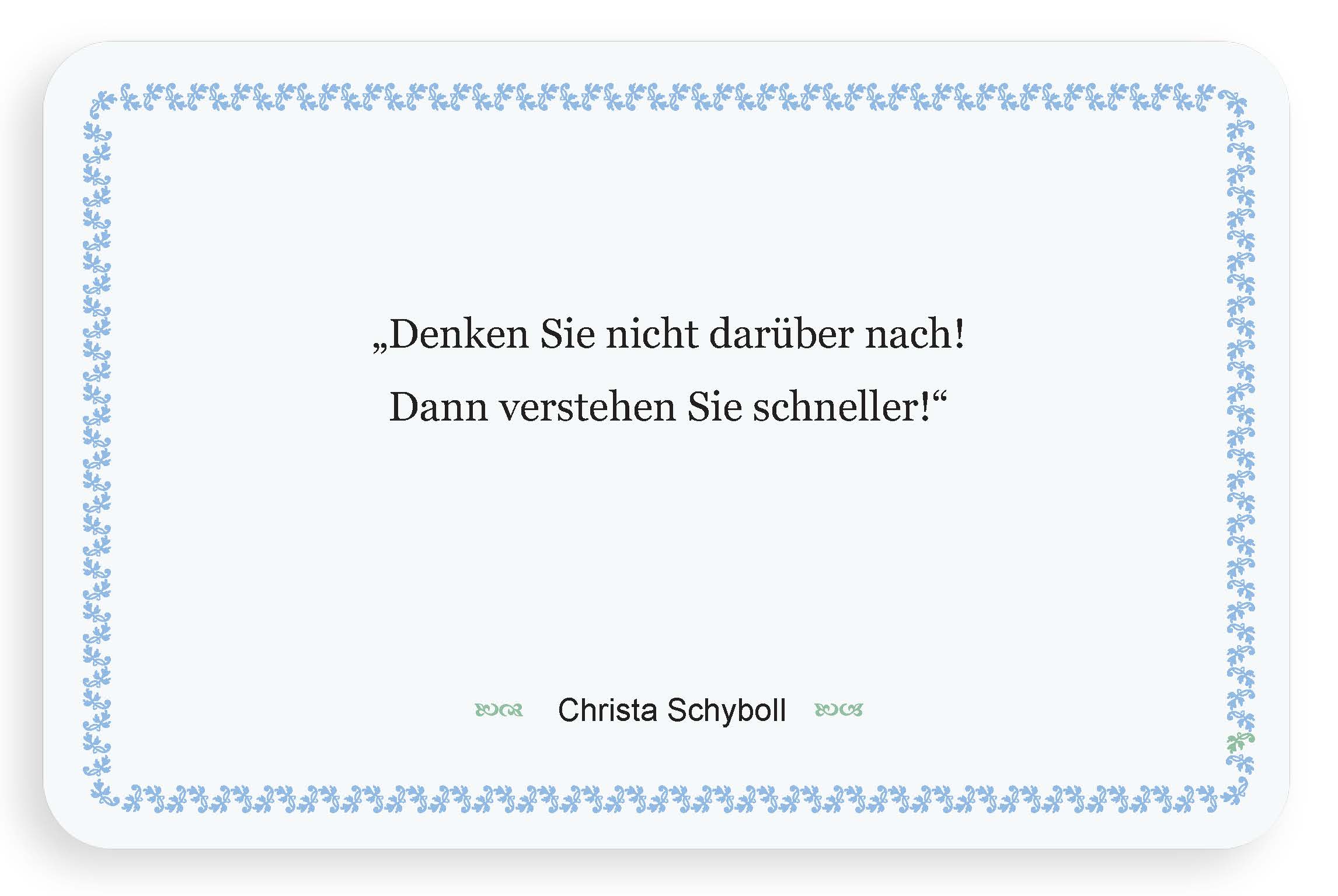 Zitatkarte - Denken