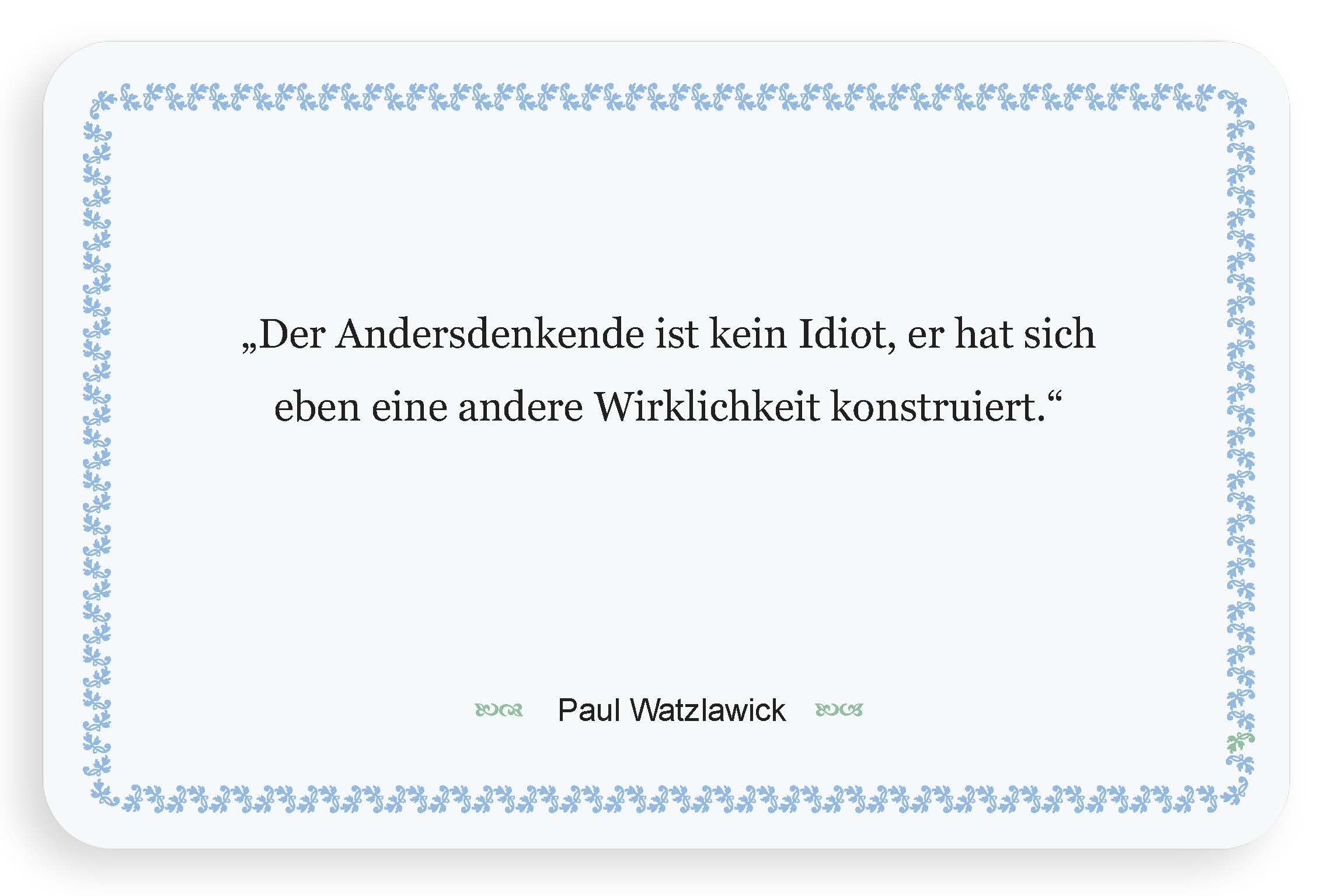 Zitatkarte - Denken