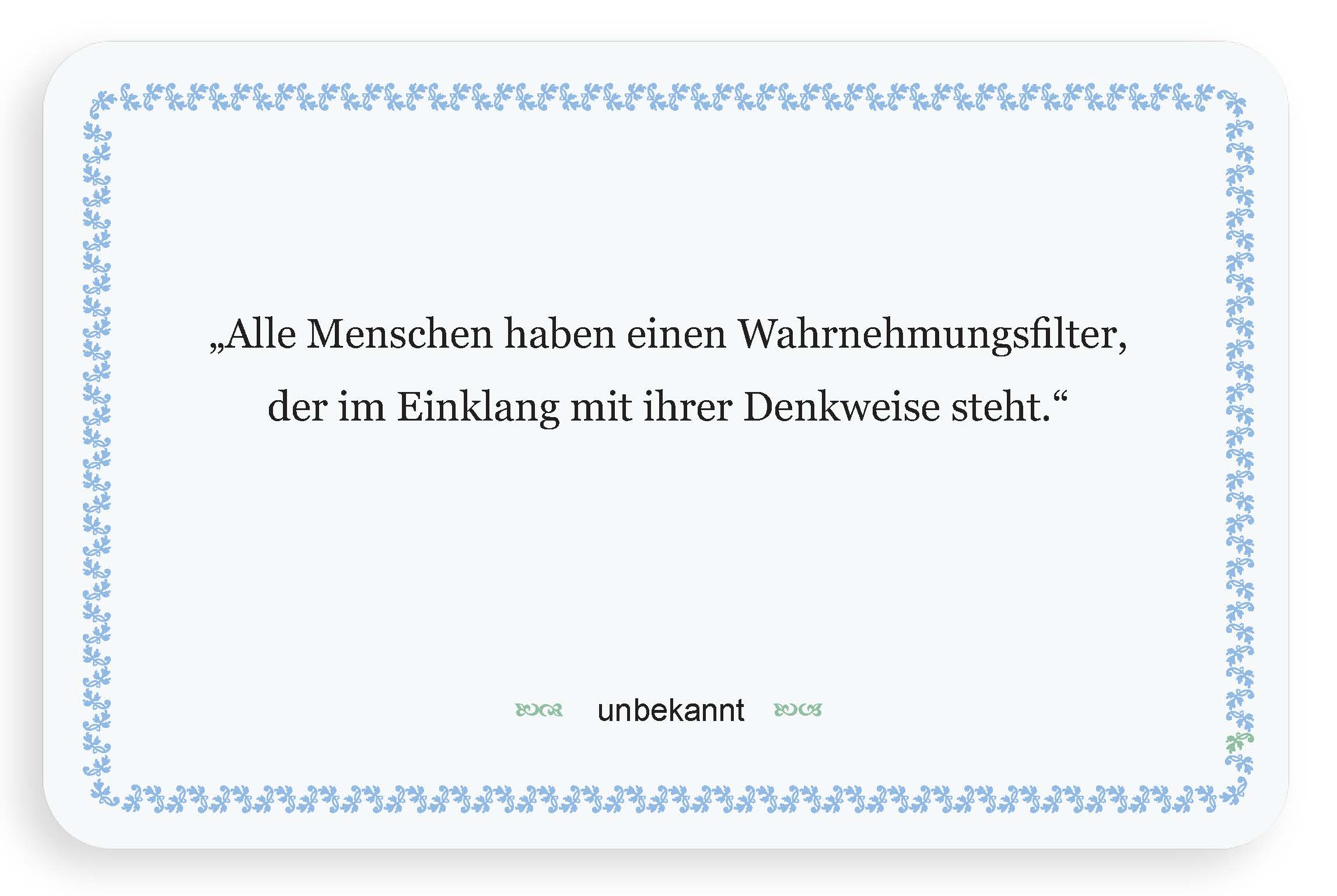 Zitatkarte - Denken